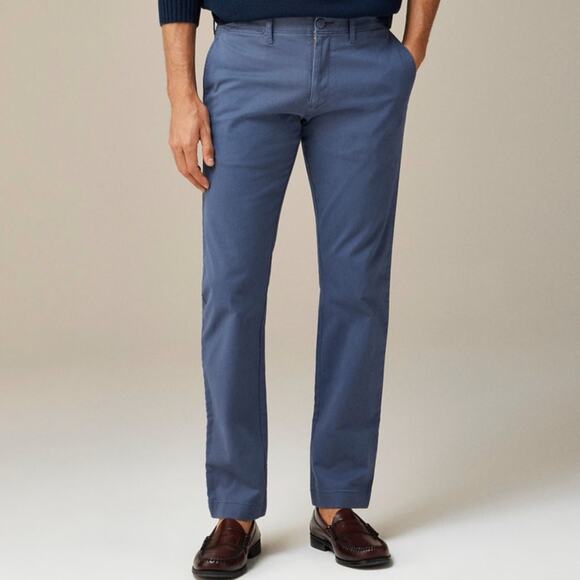 J.Crew 484 Slim-fit Stretch Chino Pants SZ 30x30 Dusty Navy Twill Fabric Zip Fly - Picture 1 of 10